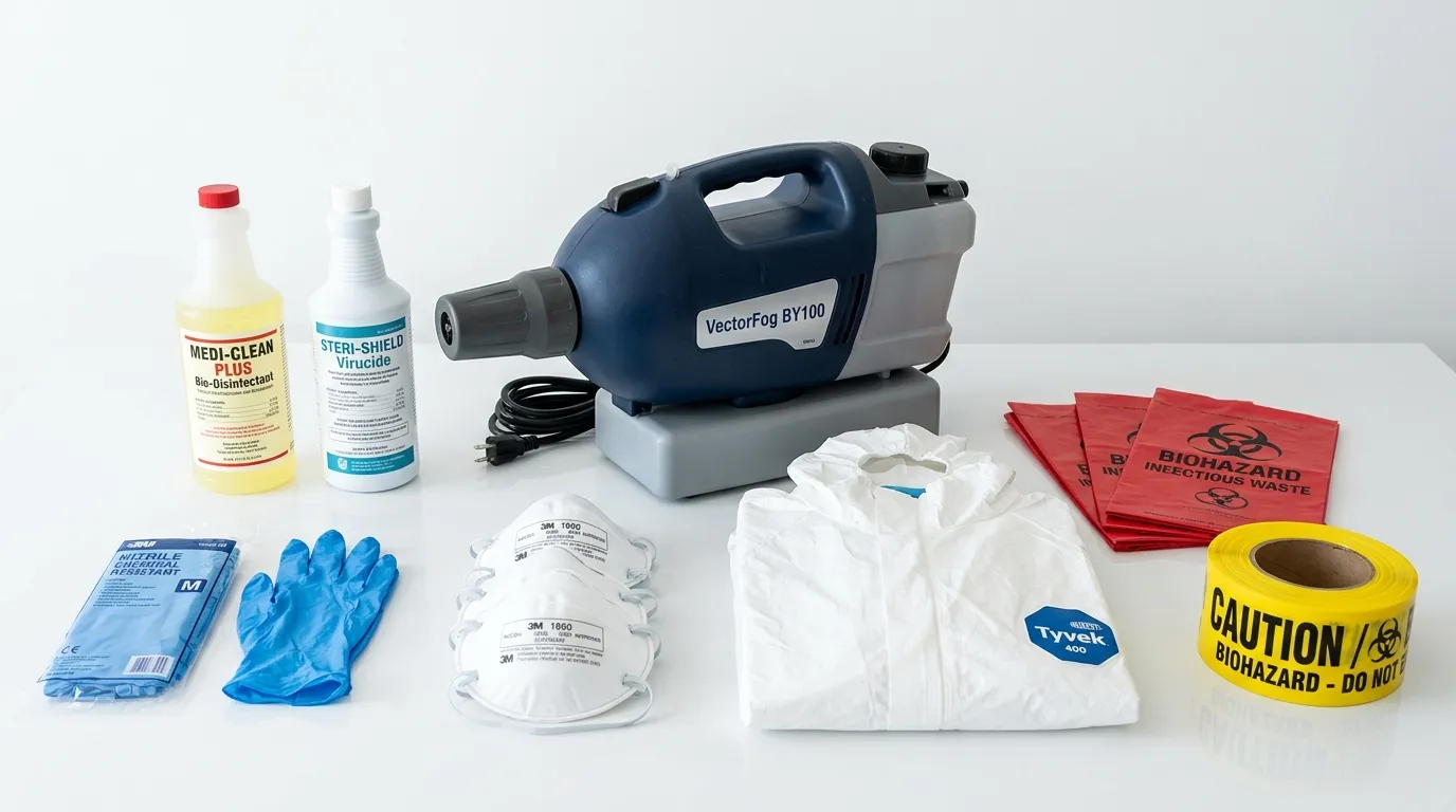 Professional biohazard remediation crew working in Latrobe